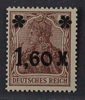 Dt. Reich 154 Ib **  Germania Farbe: Dunkelbraun, Postfrisch, Geprüft KW 230,- € - Unused Stamps