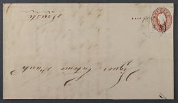 Österreich 1862, Ganzsachenausschnitt 10 Kr. Braun Auf Brief Von POLA, KW 1425,- - Lettres & Documents