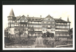 AK Oberhof /Thür., Herzogl. Schloss-Hotel Mit Fontäne  - Oberhof
