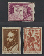 Griechenland 579-81 ** Paulus 1954, Höchst-Werte Komplett, Postfrisch, KW 280,-€ - Unused Stamps