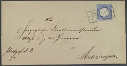 Dt. Reich 10, 7 Kr. Kleiner Brustschild, Kleinformat L15 LUXUS Brief, KW 180,- € - Lettres & Documents