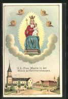 Lithographie Germershausen, U. L. Frau Maria In Der Wiese, Kirche, Kloster  - Autres & Non Classés