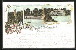 Lithographie Calden, Schloss Wilhelmsthal, Grotte Im Schlosspark  - Autres & Non Classés