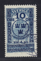1921, SCHWEDEN 96, Landsturm Höchstwert 4,90 Kr. Sauber Gestempelt, KW 400,-€ - Usati