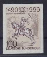 1990 BUNDESREPUBLIK 1445 U ** Postreiter UNGEZÄHNT Postfrisch, Fotoattest 250,-€ - Neufs