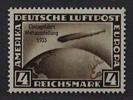 Dt. Reich  498 **  ZEPPELIN Chicagofahrt 4 RM, Fehlerfrei Postfrisch, KW 350,- € - Unused Stamps