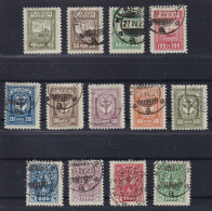 1923, MEMEL 151-63, Memeler Hafen Komplett, Sauber Gestempelt, Geprüft, 650,-€ - Memel (Klaïpeda) 1923