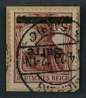 1920, SAAR 11 I K, Germania 35 Pfg. Aufdruck KOPFSTEHEND, Fotoattest 1300,-€ - Gebraucht