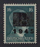 Lokalausgabe NETZSCHKAU 10 I ** Hitler 16 Pfg. Aufdruck Type 1, Geprüft 150,-€ - Mint