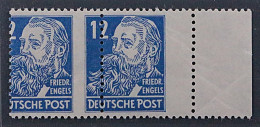 1948, SBZ 216 FZ+F ** Paar Mit Extremer FEHLDRUCK/FEHLZÄHNUNG, Sehr Selten - Postfris