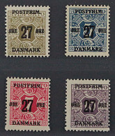 Dänemark 84-88 X ** 1918, Wasserz KRONE 1-10 Ö. Komplett, Postfrisch, KW 1000,-€ - Nuovi