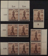 Dt. Reich  886 I-V **  Fulda PLATTENFEHLER I Bis V Komplett, KW 405,- € - Unused Stamps