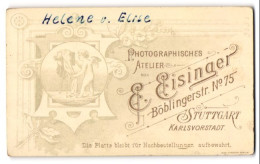 Fotografie E. Eisinger, Stuttgart, Böblingerstr. 75, Putte Bedient Eine Plattenkamera  - Anonyme Personen