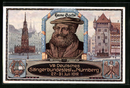 AK Nürnberg, VIII. Deutsches Sängerbundesfest 1913, Hans Sachs  - Other & Unclassified