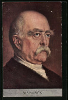 AK Portrait Von Otto Von Bismarck Im Halbprofil  - Historical Famous People