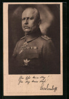 AK Portrait Von Erich Ludendorff In Uniform Mit Eisernem Kreuz  - Historische Figuren