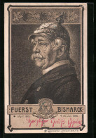 Künstler-AK Fürst Otto Von Bismarck In Uniform Mit Pickelhaube  - Historische Persönlichkeiten