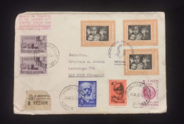 C) 1965. ARGENTINA. AIR MAIL ENVELOPE SENT TO URUGUAY. MULTIPLE STAMP OF NATIONAL INSTITUTE OF MENTAL HEALTH, SAVINGS BA - Argentine