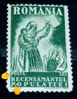 1930  Romania  # Mi 394 Print Empty Circle On Letter P From POSTA, Dot Between Letters P And O,unused - Ongebruikt