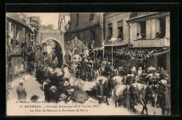 CPA Bourges, Cortège Historique 1923, Le Char De Madame La Duchesse De Berry  - Bourges