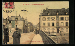 CPA Bourges, La Rue D`Auron  - Bourges