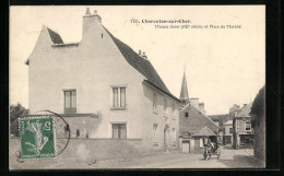 CPA Charenton-sur-Cher, Maison Soret Et Place Du Marché  - Sonstige & Ohne Zuordnung