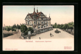 AK Karlsbad, Etablissement Jägerhaus  - República Checa