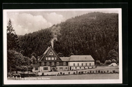 AK Komotau / Chomutov, Grundmühle Und Wald Im Hintergrund  - Tchéquie