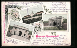 AK Theresienstadt / Terezin, Tor Zum Kloster  - República Checa