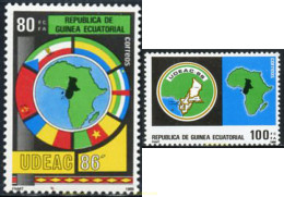 213515 MNH GUINEA ECUATORIAL 1986 UDEAC. UNION DE LOS ESTADOS DE AFRICA CENTRAL - Equatoriaal Guinea