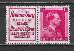 PU161**  Leopold III Col Ouvert - Romain Dury - Bonne Valeur - MNH** - LOOK!!!! - Mint