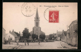 CPA Tivernon, Place De L`Eglise  - Autres & Non Classés