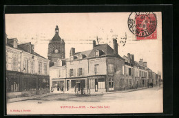 CPA Neuville-aux-Bois, Place (Cote Sud)  - Other & Unclassified