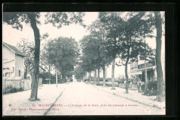 CPA Malesherbes, L`Avenue De La Gare, Pres Du Passage A Niveau  - Malesherbes