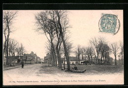 CPA Neuville-aux-Bois, Entree De La Rue Pierre Lebrun - Les Fosses  - Autres & Non Classés