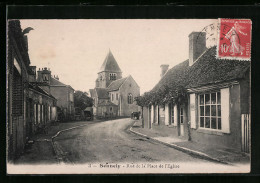 CPA Sennely, Rue De La Place De L`Eglise  - Autres & Non Classés