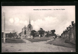 CPA Marcilly-en-Villette, La Place De L`Eglise  - Other & Unclassified