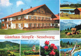 73979536 Nesselwang_Allgaeu_Bayern Gaestehaus Stimpfle Panorama Alpspitze Sessel - Autres & Non Classés