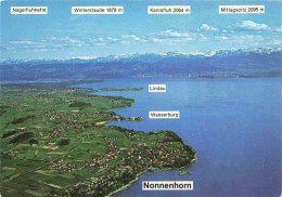 73979535 Nonnenhorn Panorama Mit Wasserburg Lindau Und Alpenkette - Autres & Non Classés