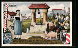 AK Schweinau, Festpostkarte Des Schweinauer Durls, Wappen  - Other & Unclassified