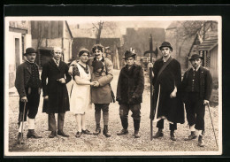 Foto-AK Stuppach, Gruppenaufnahme Zum Fasching, Ca. 1920  - Carnival