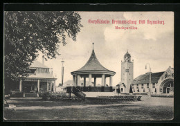 AK Regensburg, Oberpfälzische Kreisausstellung 1910, Musikpavillon  - Expositions