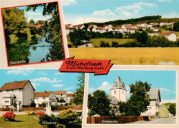 73908880 Michelbach Marburg Lahn Lahnpartie Panorama Ortspartie Kirchpartie - Marburg