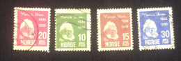 D)1928, NORWAY, SERIES, CENTENARY OF THE BIRTH OF PLAYWRIGHT AND POET HENRIK IBSEN, 1828-1906, USED - Other & Unclassified