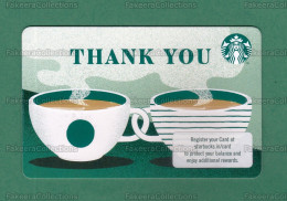 INDIA Inde Indien - Starbucks Gift Card - CN 2000 , SKU 11150549 - Unused - THANK YOU, COFFEE MUGS - Gift Cards