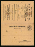 Klapp-AK Mannheim, Privat-Beförderung Für Stadtbriefe, Private Stadtpost  - Briefmarken (Abbildungen)