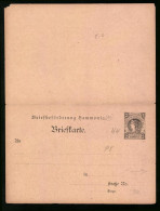 Klapp-AK Hamburg, Private Stadtpost Hammonia  - Briefmarken (Abbildungen)