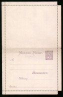 Klapp-AK Hannover, Mercur-Brief, Private Stadtpost  - Briefmarken (Abbildungen)