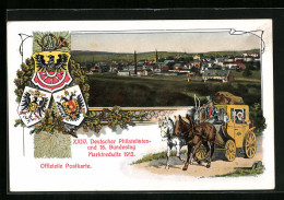 AK Marktredwitz, Ganzsache Bayern PP22C2 /06, XXIV. Deutscher Philatelisten- U. 16. Bundestag 1912 Mit Sonderstempel  - Stamps (pictures)