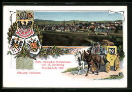 AK Ganzsache Bayern PP27C39 /03, Marktredwitz, XXIV. Deutscher Philatelisten- U. 16. Bundestag 1912 Mit Sonderstempel  - Briefmarken (Abbildungen)